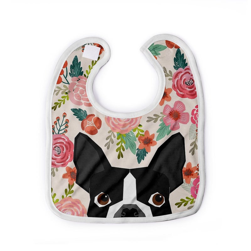 Granbey Premium Baby Bibs for Babies Boston Terrier Dog - Image 1